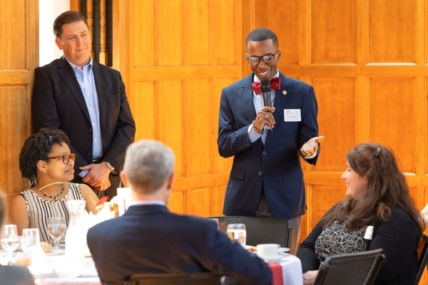 Daniel James '22, a Merrill Scholar, honors his mentiors.
